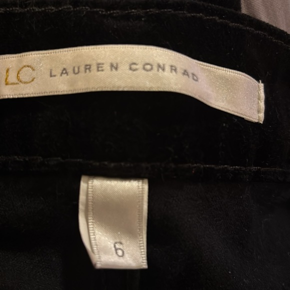 Women’s Lauren Conrad Black, Soft Velvet-Like Skinny Pants - Picture 4 of 5